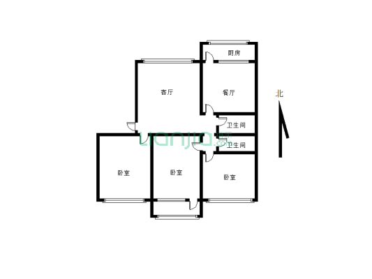 此房满五唯一带两个地下室 拎包入住 南北通透-户型图