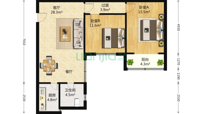 天山公寓二手房实景图