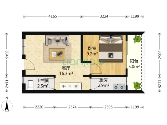 满二年，新装修，租金6000元，必看好房