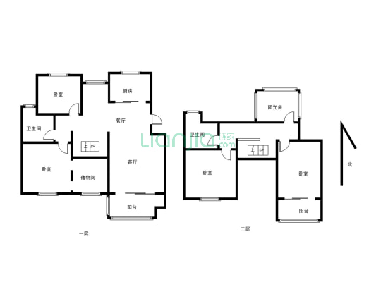 丹金公寓 6+7 房东婚装 短暂入住  带露台 可拎包入住-户型图