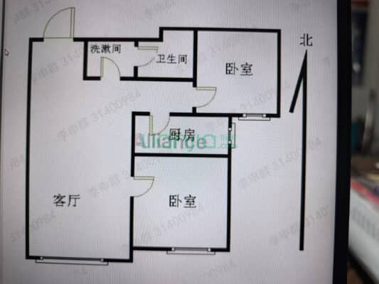 北京界三利中和城一期，环境好门口838车站，交通便利-户型图