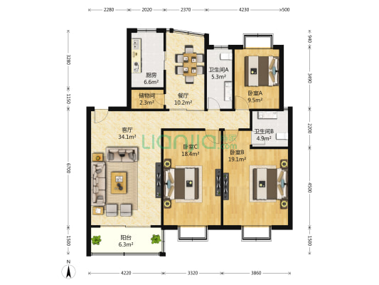 小区环境优越，自住精装修，户型正气