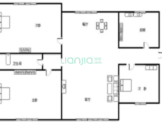 南北通透，小区环境优美，绿化高，出京进京很方便-户型图
