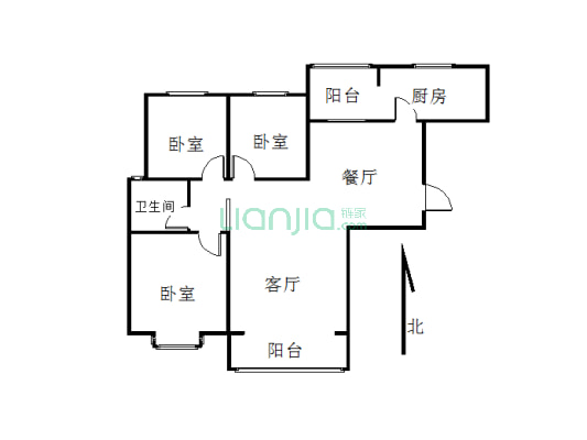 中建嘉天下3室，电梯小高层有证可分期-户型图