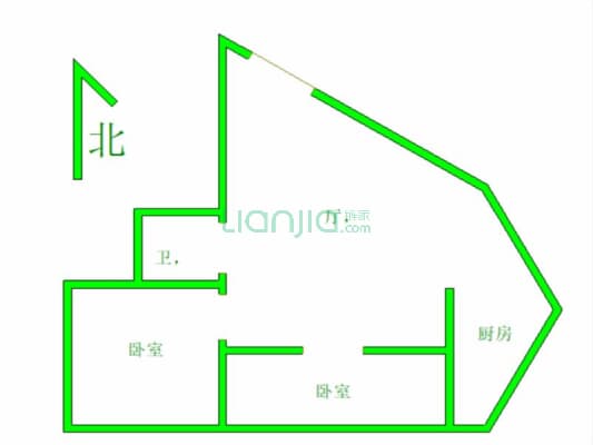 39中爱阳街 2室1厅 东 西