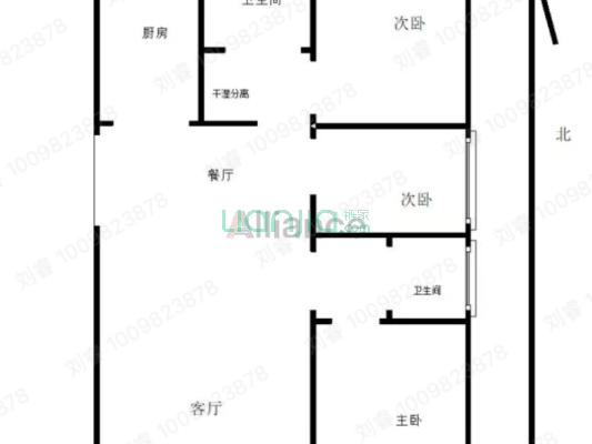 急售铂悦山精装大三居，价格美丽-户型图