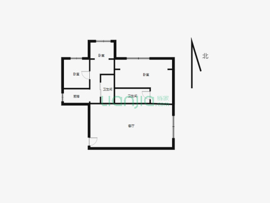 南湖广场单位住宅  电梯房 电信公司-户型图