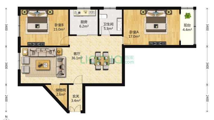 阳阳公寓二手房实景图