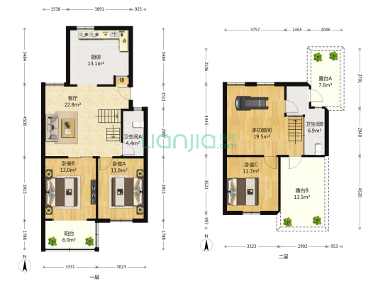 金川新寓 4室1厅2卫 92平方