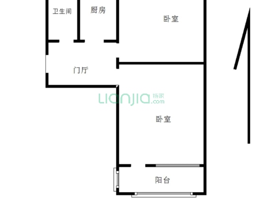 采光好 集体供暖 南北通透 生活便利-户型图