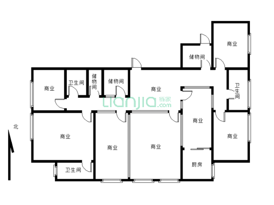 龙腾国际 265平米 50年产权公寓-户型图