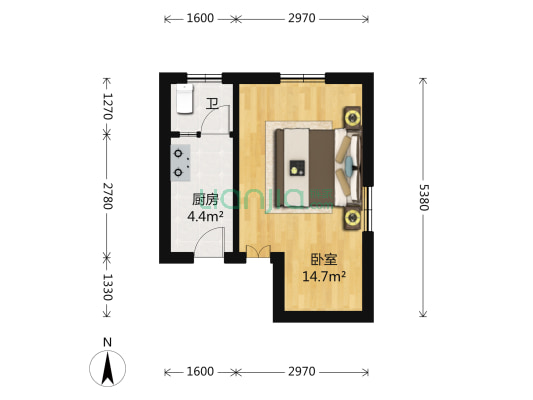 控江小区 1室0厅1卫 30平方