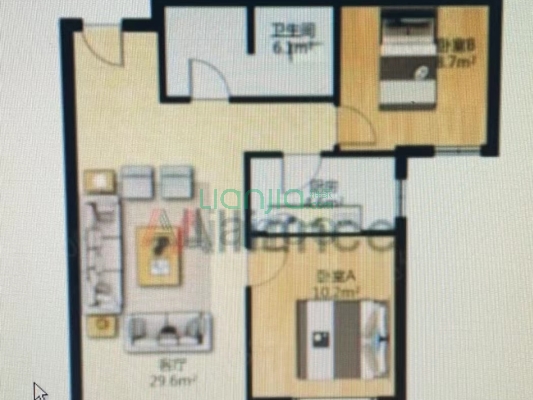 三利中和城 中间楼层 满二税少-户型图