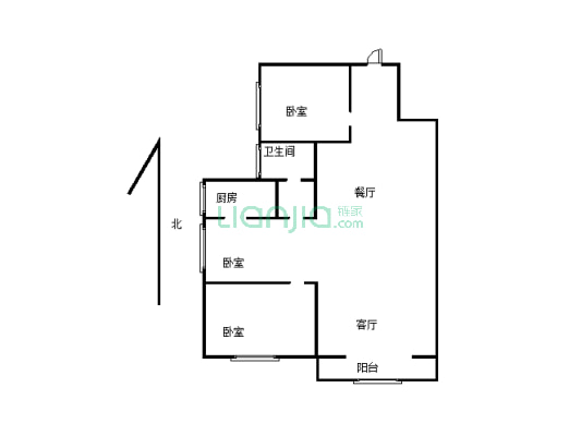 新地世纪城   3-2-1-1 121.00 m²-户型图