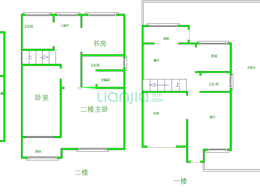 广安C区 4室2厅 南 北-户型图