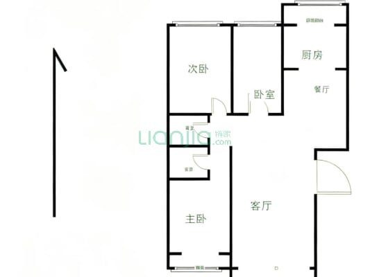 华阳公寓，精装修，通透格局，位置好-户型图