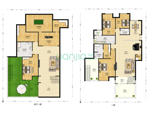 御翠尚府 6室3厅3卫 210平方