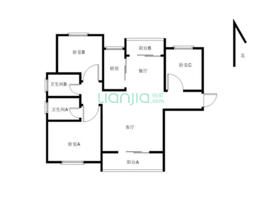 海峡会展旁18年社区，电梯中层3房