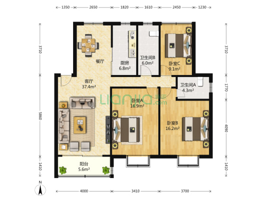 古巷二村东区 3室2厅2卫 0平方