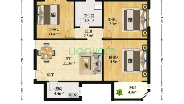 绿缘小区二手房实景图