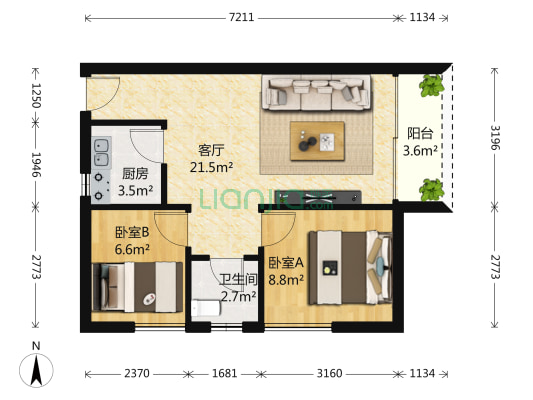 七街公馆   不限  够   不限  带    双地铁口物业