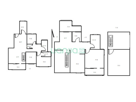 建业十八城 三层 洋房  带空中花园-户型图
