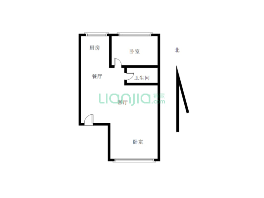 馨泰家园步梯5楼，名室明厅，无捆绑，单价低-户型图