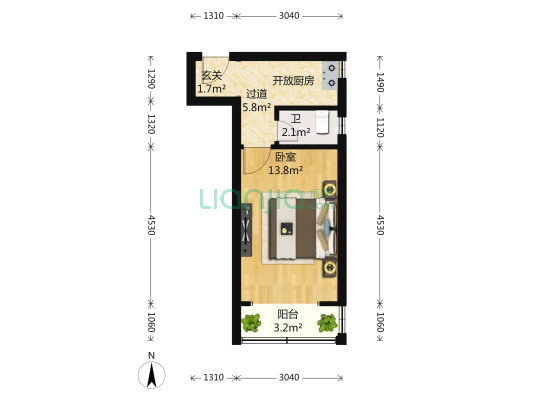 欧阳路329号 1室0厅1卫 0平方