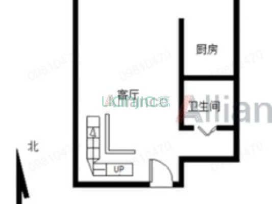 松山区航安金和城精装上下两层小公寓-户型图