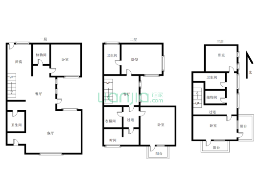 京西 京都高尔夫别墅区 291平南入户的联排别墅急售-户型图