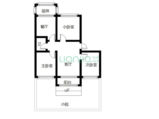 东安小区 3室2厅 南 北-户型图