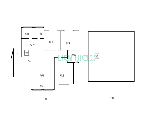 新地世纪城   复式楼5室2厅1-2卫-户型图