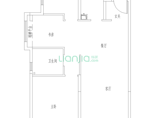 桃源新都孔雀城 3室2厅 南-户型图