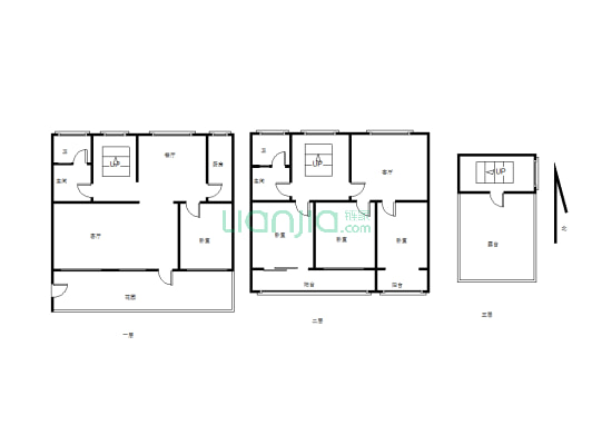 两层别墅楼房，一楼带院，居住舒适-户型图