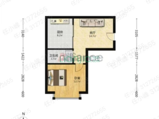 水岸花城，一线河景美宅，标准现房，即买即住-户型图