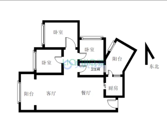 邦泰社区精装3房带车位（未住过人）-户型图