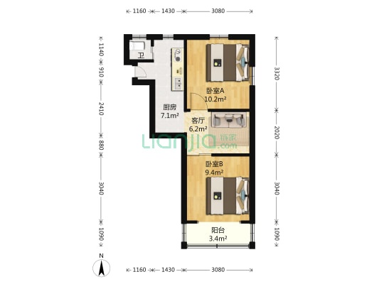 陶行弄 2室1厅1卫 0平方