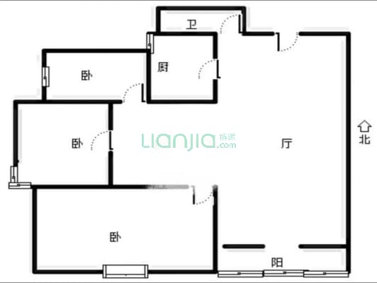 汇元新天地 3室1厅 西南-户型图