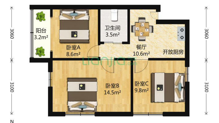 红庄小区二手房实景图