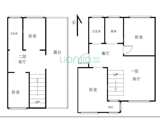 范阳主路 二康旁 停车方便 满五年 有露台-户型图