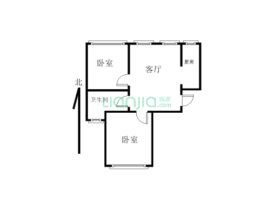 华申时代广场小区2-1-1-1 104.00平方米-户型图