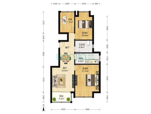融信铂湾 3室2厅1卫 0平方