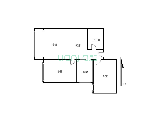 东苑花园2-2-1-1 93.00m²-户型图