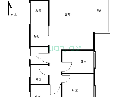 华润精装四房两厅双卫大户型 大空间 不一样的居住体验-户型图