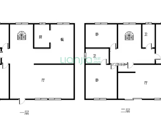 出售 福祥小区独栋别墅 社区安静-户型图