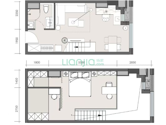 适合现代年轻人精装修的房子拎包就  住-户型图