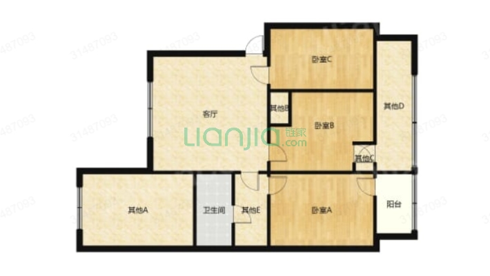 农业花苑二手房实景图
