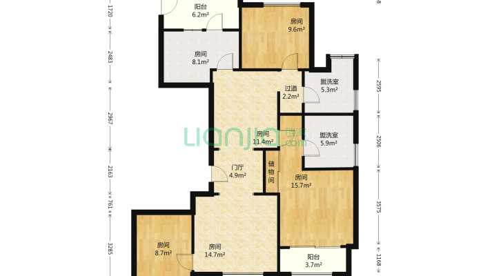 浙铁绿城长风中心二手房实景图