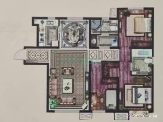 三利中和城B区大三居 全天采光无遮挡  价格合适-户型图