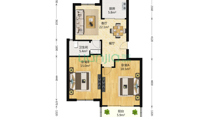 豪世盛地二手房实景图